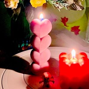 Valentine’s Edition_Heart Candles_Set of 2